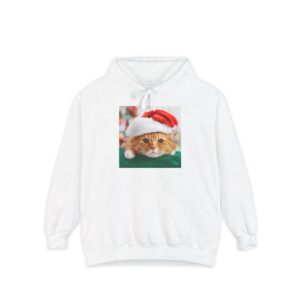 Holiday Cat & Teddy Bear Hoodie – Cozy Unisex Christmas Sweatshirt
