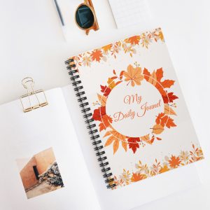 My Daily Journal – Fall Leaves Spiral Notebook