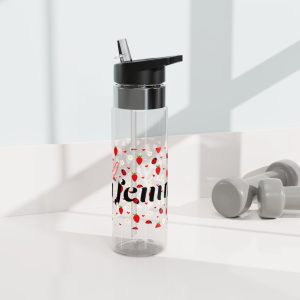 Strawberry Love Tritan Sport Bottle – 20oz Motivational Gym Hydration
