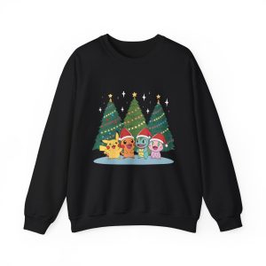 Merry Christmas Sweatshirt for Girls Boys – Cute Cartoon Christmas Sweatshirts for Women & Men – Funny Unisex Holiday Sweatshirt