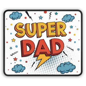 Super Dad Mouse Pad | Gift for Dad | Funny Fathers Day Gift | Gaming Mouse Pad | Personalized Gift Idea | 9×7 Neoprene Mousepad