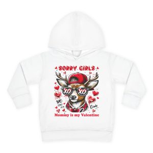Cute Toddler Fleece Hoodie – Sorry Girls, Mommy is my Valentine, Perfect for Valentines Day, Kids Gifts, Fun & Cozy Wear