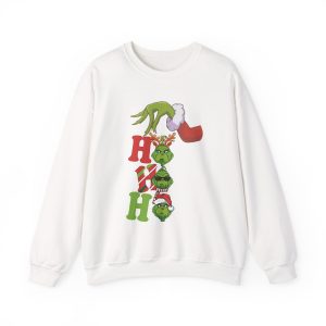 Grinch Sweatshirt – Unisex Merry Christmas Sweatshirt for Womens & Men – Plus Size Funny Cute Christmas Sweatshirts