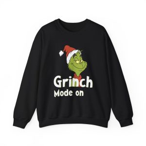 Grinch Christmas Sweatshirt – Unisex Cute Christmas Sweatshirt for Women & Men – Plus Size Christmas Sweatshirts for All Holiday Fans