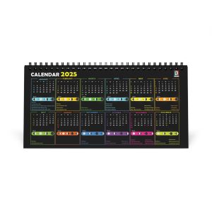 Lambock Excel Cheat Sheet Desktop Calendar 2025 | Excel Shortcuts Standing Flip Desk Calendar | Mini Desk Calendar (10 x 5”)