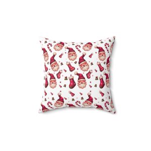 Christmas Santa Claus Pillow – Square Throw Pillow with Festive Holiday Design, Perfect Christmas Decor Gift