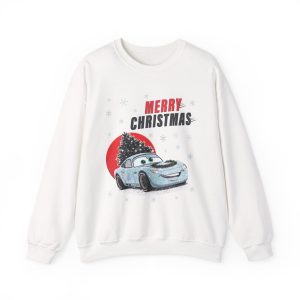 Unisex Merry Christmas Sweatshirt for Car Lovers- Cute Car Christmas Sweatshirt for Women & Men – Christmas Sweatshirts  Plus Size Available