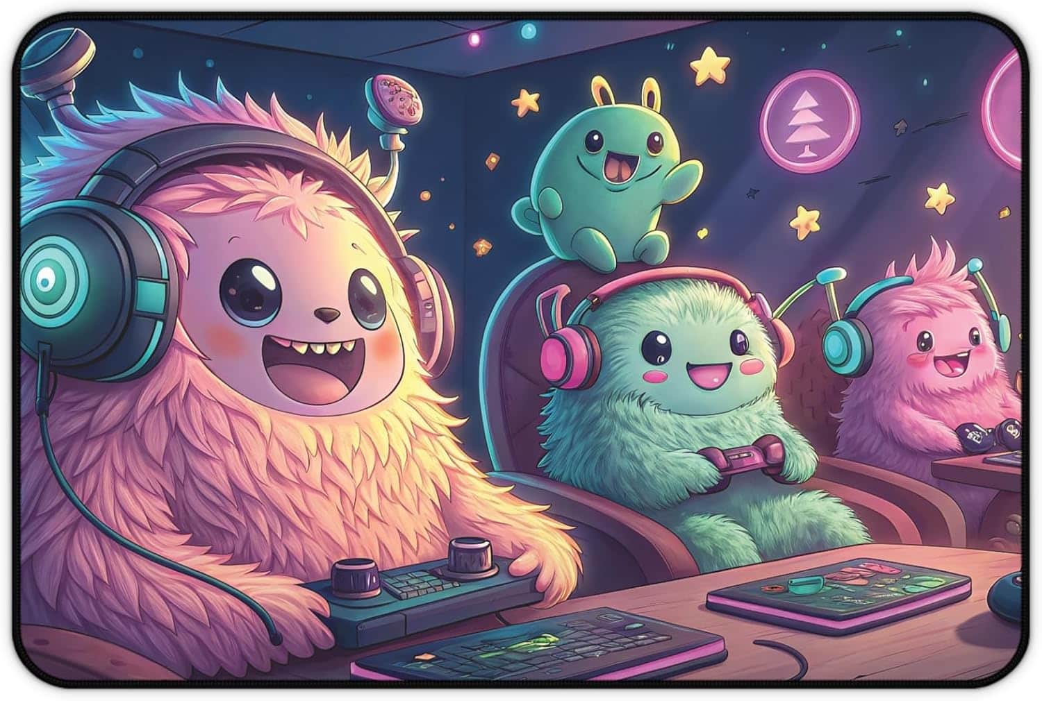 Kawaii Cyberpunk Desk Mat
