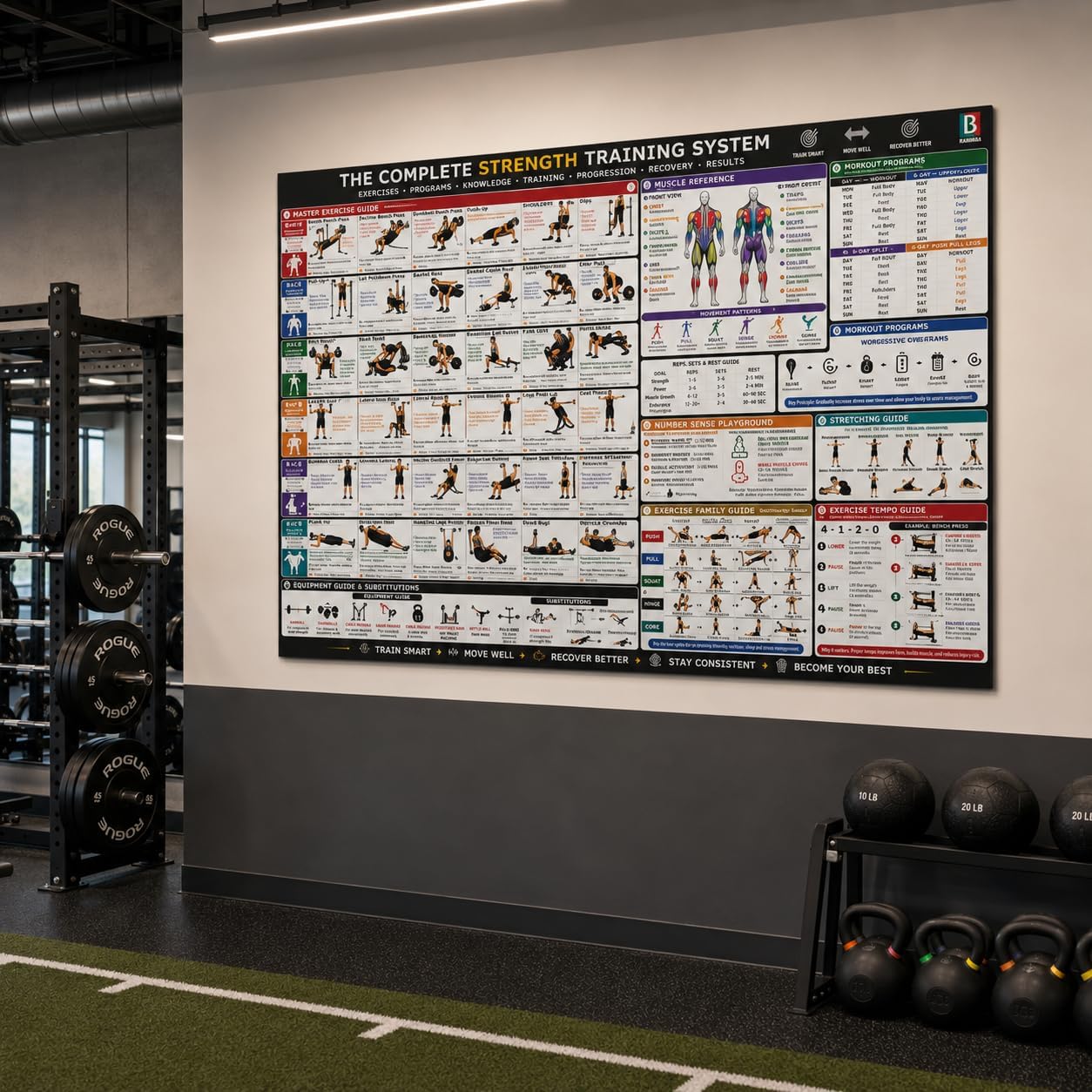 Home Gym Workout Poster