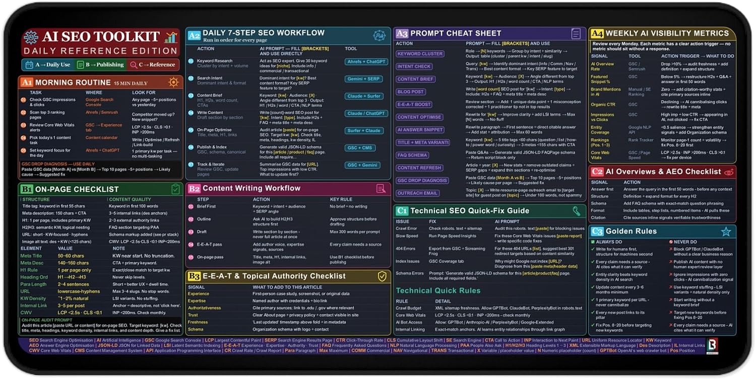 AI SEO Toolkit Desk Mat