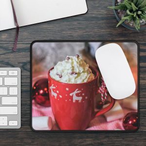 Festive Hot Cocoa Mug Gaming Mouse Pad