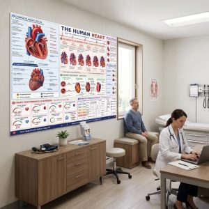 Human Heart Anatomy Poster