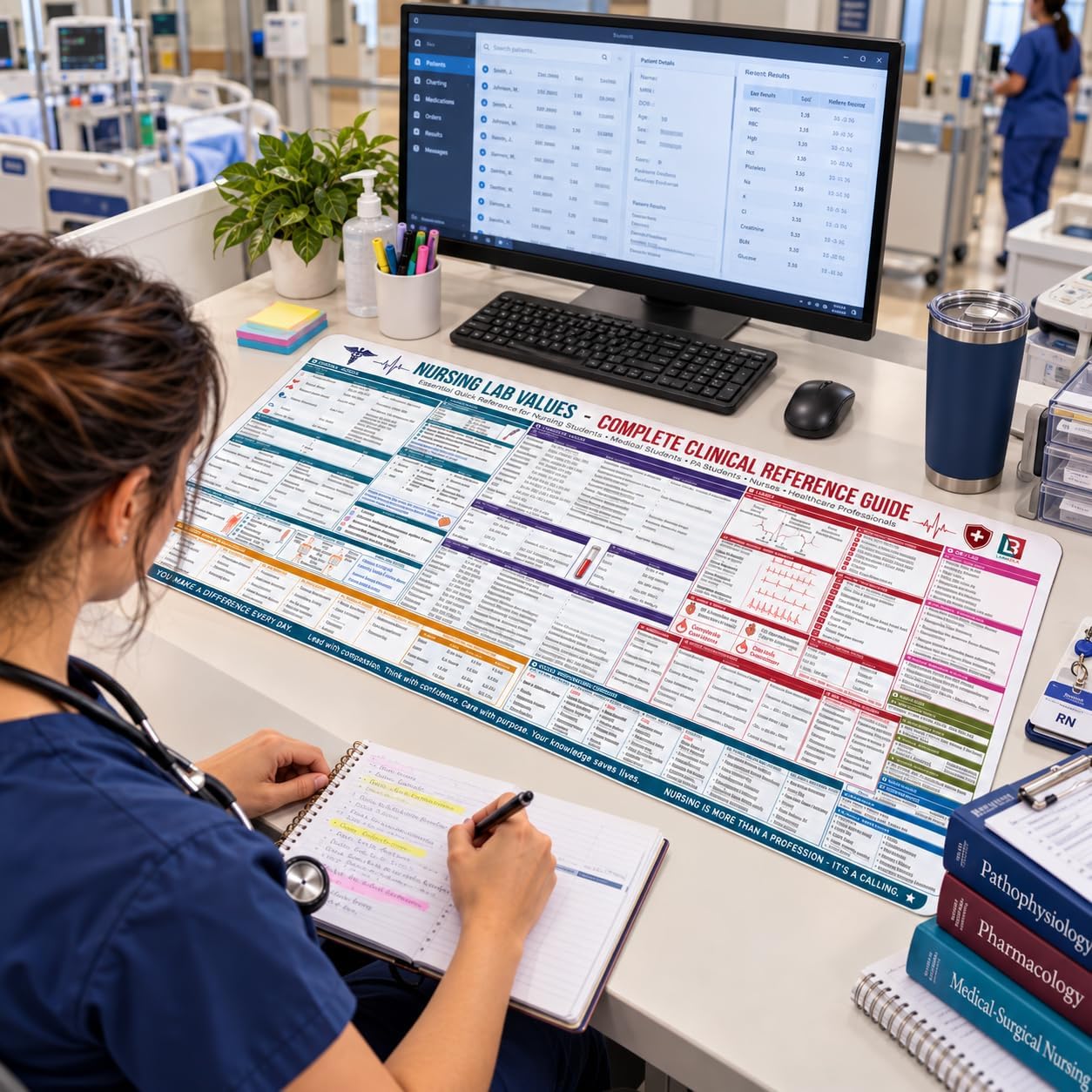 Nursing Lab Values Desk Mat