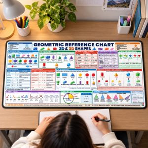Geometry Shapes Reference Desk Mat
